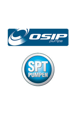 Logo von OSIP und SPT Pumpen.
